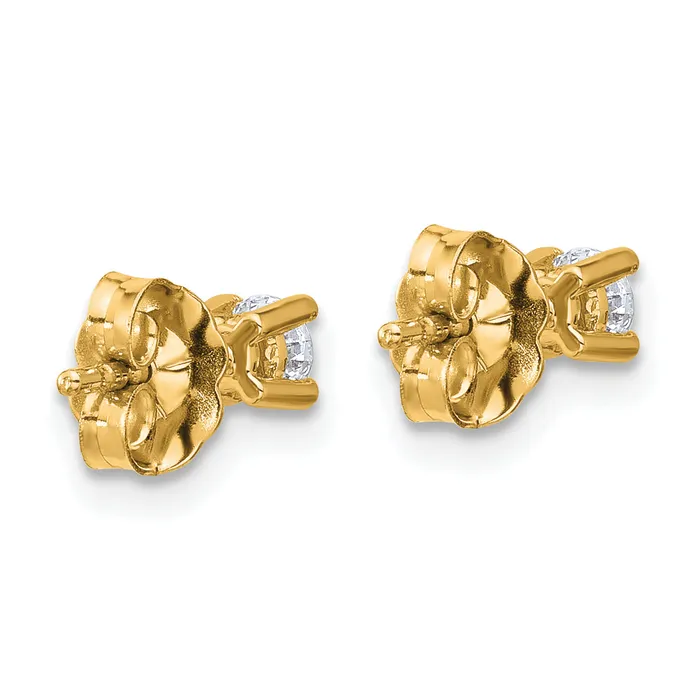Earrings Goldia 14k Yellow Gold 14 ctw Certified Lab Grown Diamond VSSI G Round 4 Prong Heavy Wt Stud Earrings