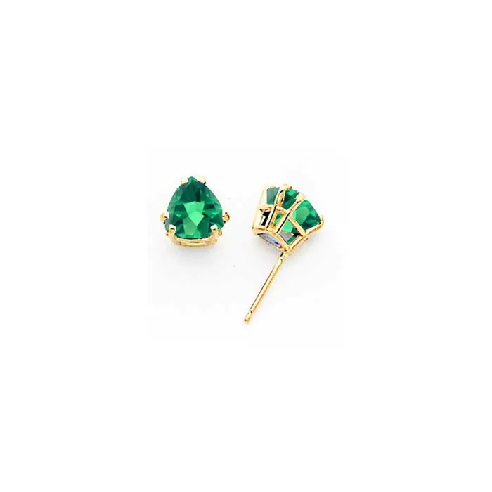 Earrings Goldia 14k Yellow Gold 7mm Mount St Helens Earrings