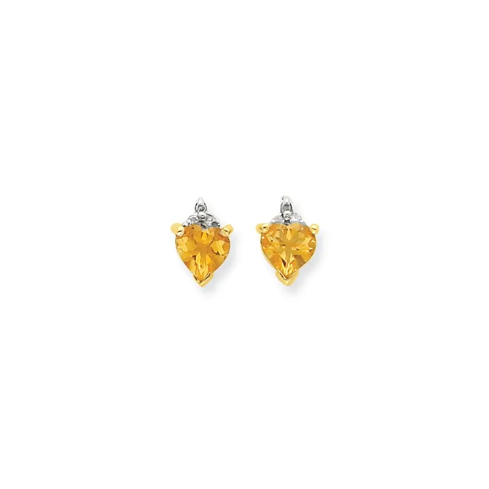 Earrings Goldia 14k Yellow Gold u0026 Rhodium Marquise Heart Citrine u0026 Real Diamond Post Earrings Earrings Goldia 14k Yellow Gold u0026 Rhodium Marquise Heart Citrine u0026 Real Diamond Post Earrings