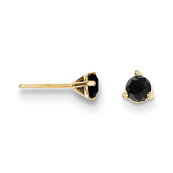 Earrings goldiaca 14k 50ct Black Diamond Stud Earrings