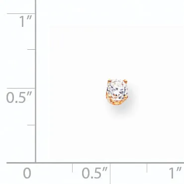 Earrings goldiaca 14k Single Stud Diamond Earring