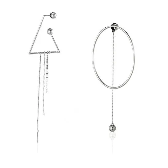 Earrings JMS always Original Burberry Asymmetrical Ball Chain Drop Earrings Earrings JMS always Original Burberry Asymmetrical Ball Chain Drop Earrings