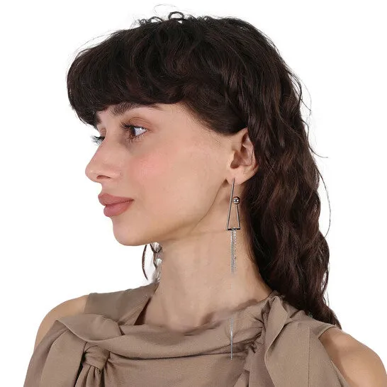 Earrings JMS always Original Burberry Asymmetrical Ball Chain Drop Earrings Earrings JMS always Original Burberry Asymmetrical Ball Chain Drop Earrings