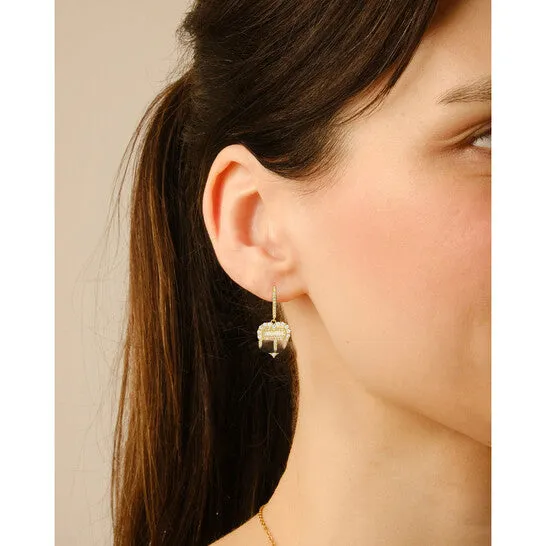 Earrings JMS always Original Kylie Harper 14k Gold Over Silver Cubic Zirconia CZ Halo Fishhook Earrings Earrings JMS always Original Kylie Harper 14k Gold Over Silver Cubic Zirconia CZ Halo Fishhook Earrings