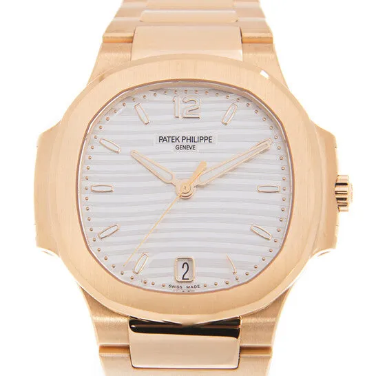 Earrings Original Patek Philippe Nautilus 18kt Rose Gold Automatic Silver Dial Ladies Watch 71181R001 JMS always Earrings Original Patek Philippe Nautilus 18kt Rose Gold Automatic Silver Dial Ladies Watch 71181R001 JMS always