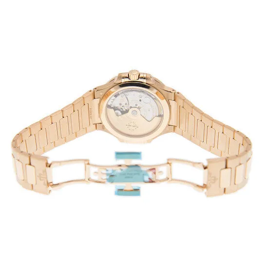 Earrings Original Patek Philippe Nautilus 18kt Rose Gold Automatic Silver Dial Ladies Watch 71181R001 JMS always