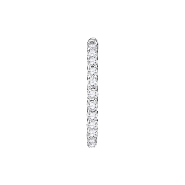 gndatlanta 2 CTWDiamond HOOPS EARRINGS Earrings