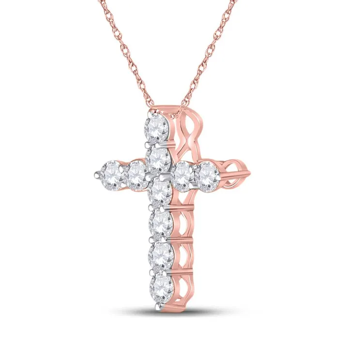 gndatlanta Necklaces 14CTDiamond CROSS PENDANT