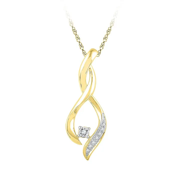 gndatlanta Necklaces 10k Yellow Gold Round Diamond Teardrop Fashion Pendant 120 Cttw gndatlanta Necklaces 10k Yellow Gold Round Diamond Teardrop Fashion Pendant 120 Cttw