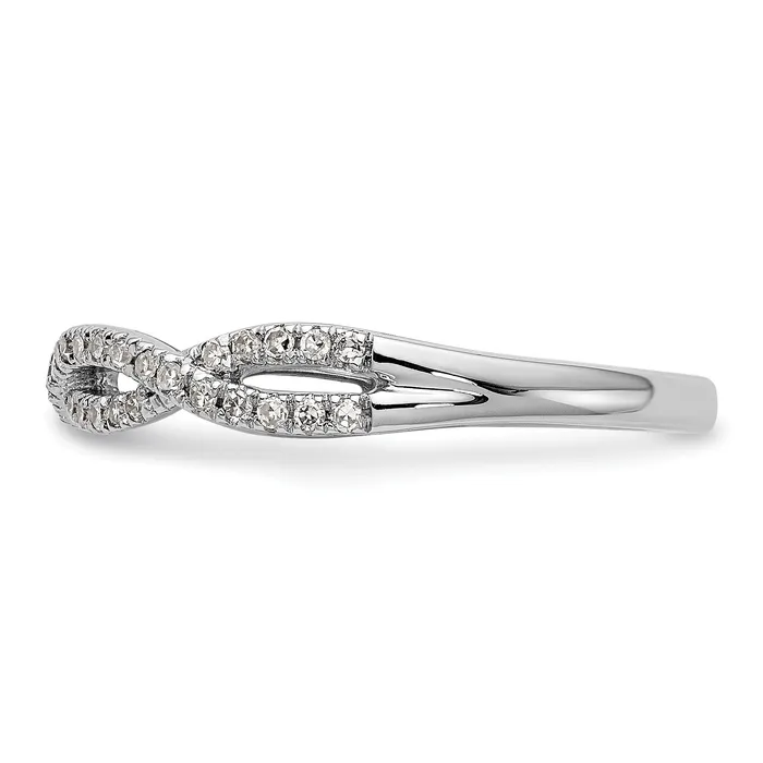 Goldia 023ct CZ Solid Real 14k White Gold Wedding Wedding Band Ring Rings