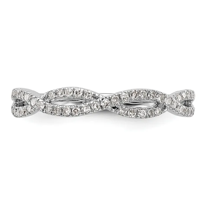 Goldia 023ct CZ Solid Real 14k White Gold Wedding Wedding Band Ring Rings