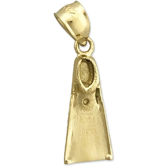 Goldia 14K Gold Snorkel Fin Charm Charm Necklaces