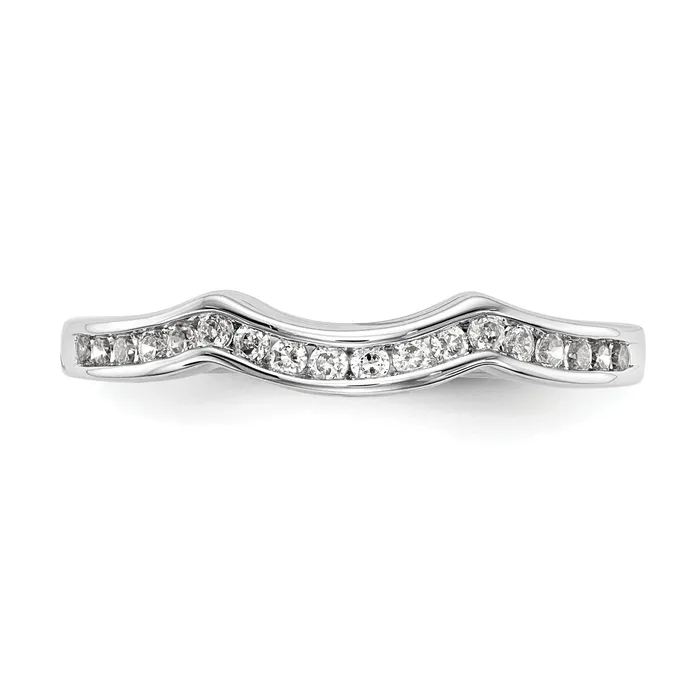 Goldia 14k White Gold 15 Ct Lab Grown Diamond VSSI G Wedding Band Ring Rings