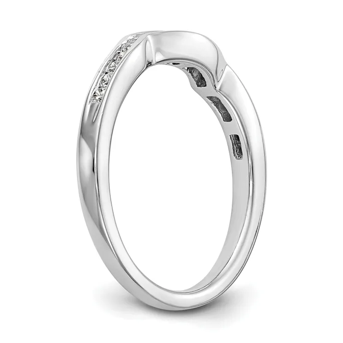 Goldia 14k White Gold 15 Ct Lab Grown Diamond VSSI G Wedding Band Ring Rings