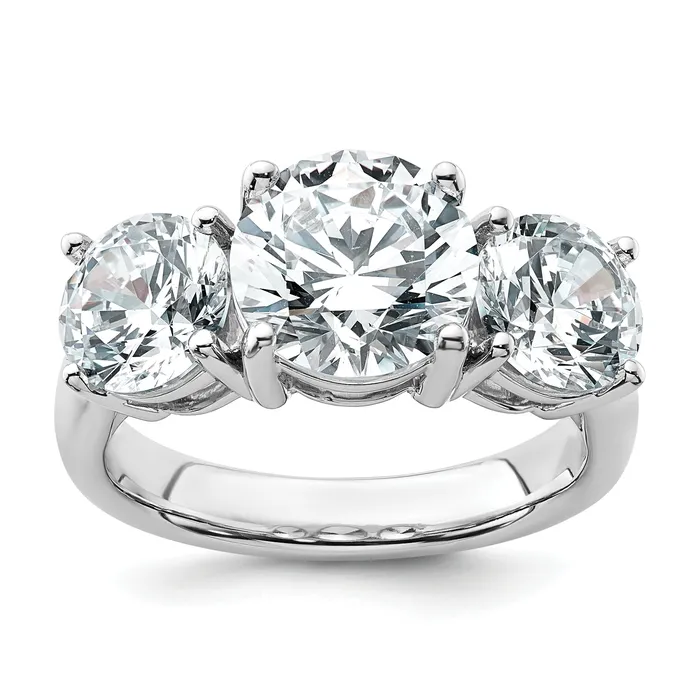 Goldia 14k White Gold 5 Ct Certified Lab Grown Diamond VSSI G Three Stone Engagement Ring Rings Goldia 14k White Gold 5 Ct Certified Lab Grown Diamond VSSI G Three Stone Engagement Ring Rings