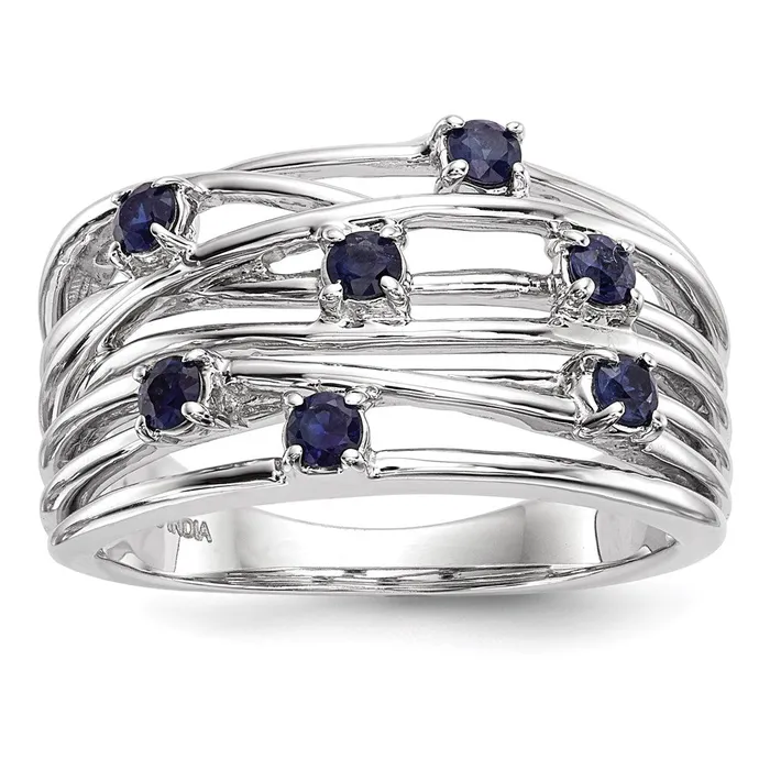 Goldia 14k White Gold Sapphire Ring Rings
