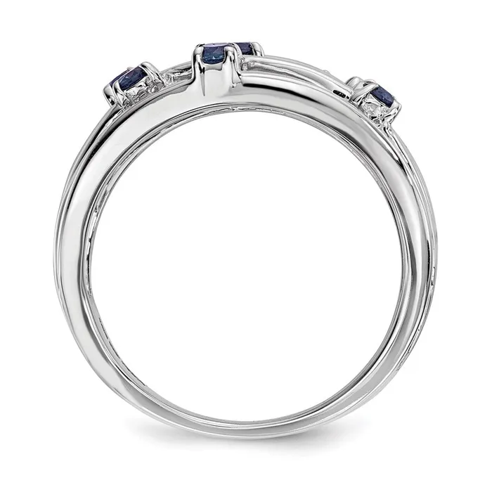 Goldia 14k White Gold Sapphire Ring Rings