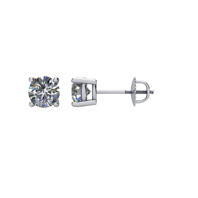 Goldia 34 CTW Diamond Threaded Post Stud Earrings Earrings