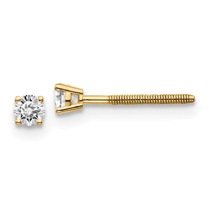 goldiaca 14ky 15ct SI3 G I Diamond Stud Thread onoff Post Earrings Earrings goldiaca 14ky 15ct SI3 G I Diamond Stud Thread onoff Post Earrings Earrings