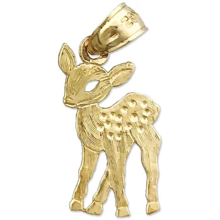 Goldia Charm Necklaces 14K Gold Bambi Charm
