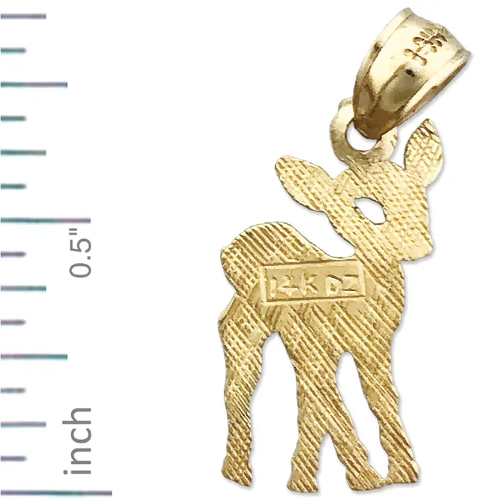 Goldia Charm Necklaces 14K Gold Bambi Charm