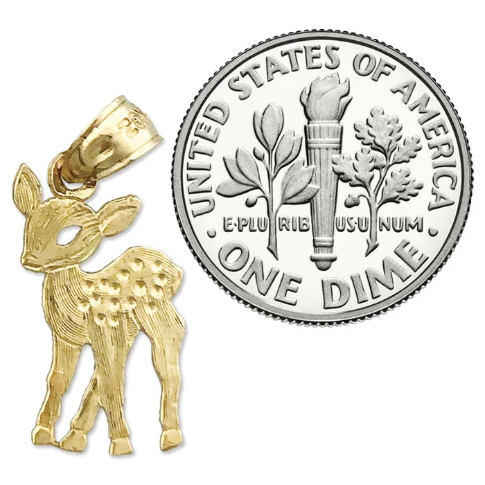 Goldia Charm Necklaces 14K Gold Bambi Charm