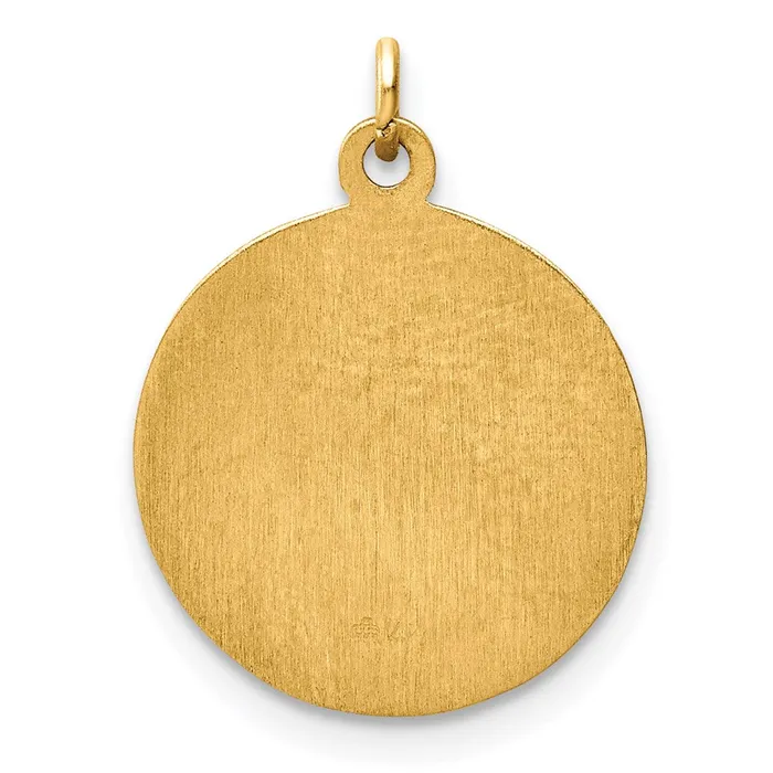 Goldia Charm Necklaces 14k Yellow Gold Our Lady of Sorrows Medal Charm