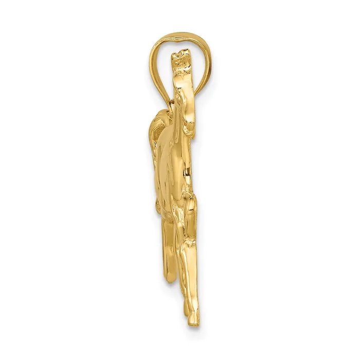Goldia Charm Necklaces 14k Yellow Gold Polished Horse Charm