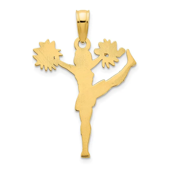 Goldia Charm Necklaces 14k Yellow Goldy Cheerleader Charm