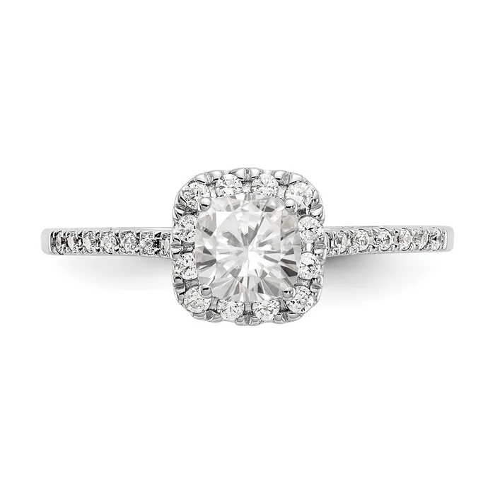 Goldiacom Rings 14k Twotone Cushion Halo Simulated Diamond Engagement Ring Goldiacom Rings 14k Twotone Cushion Halo Simulated Diamond Engagement Ring
