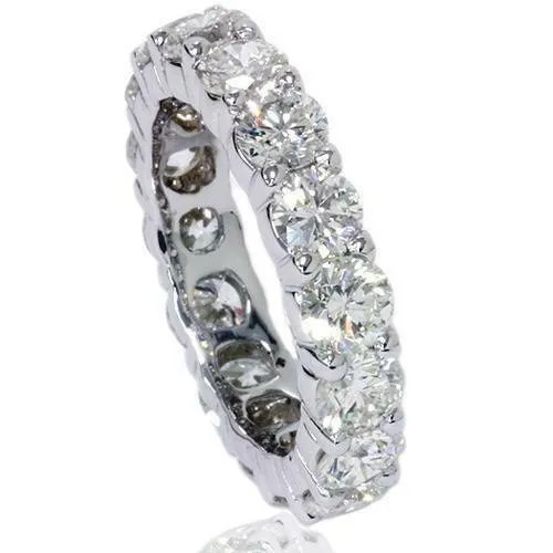 Goldiacom Rings 5 Ct REAL Diamond Eternity Anniversary Womens Wedding Band Ring 14k White Gold Goldiacom Rings 5 Ct REAL Diamond Eternity Anniversary Womens Wedding Band Ring 14k White Gold