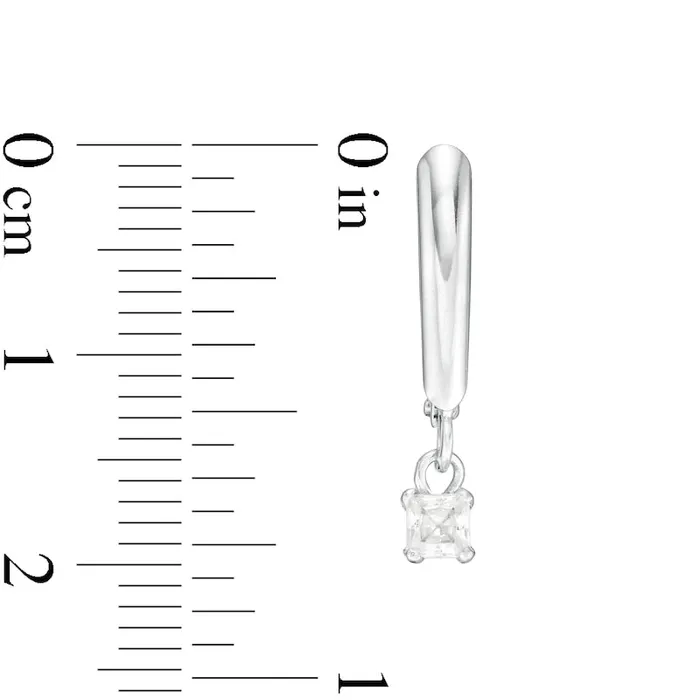 Goldia Earrings 025 CT TW Certified PrincessCut Diamond Solitaire Leverback Earrings in 14K White Gold IVS2 Goldia Earrings 025 CT TW Certified PrincessCut Diamond Solitaire Leverback Earrings in 14K White Gold IVS2