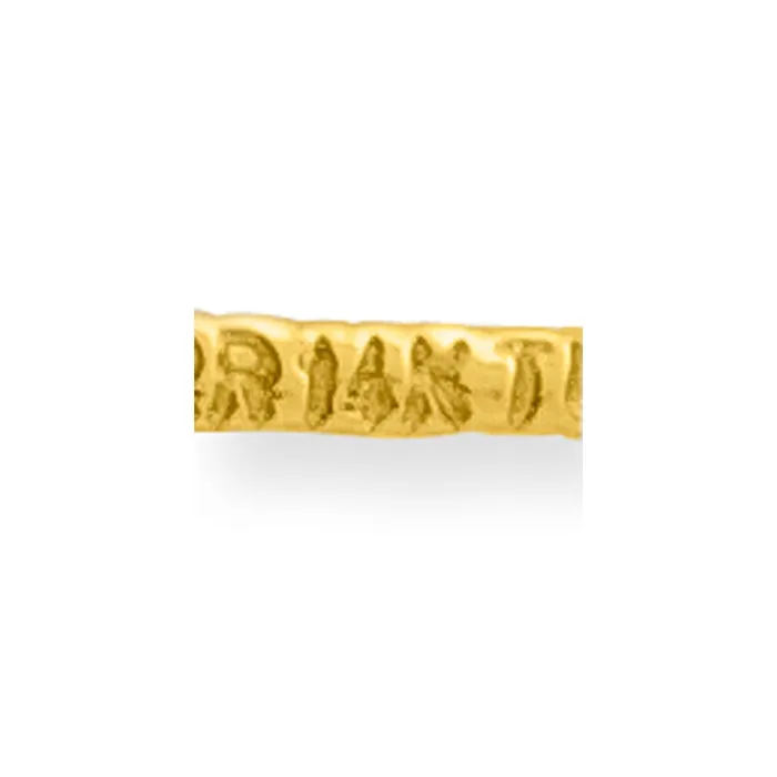 Goldia Earrings 14k TriColor Gold Filigree Diamondcut Hat Pin