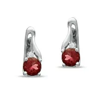 Goldia Earrings Tourmaline and 15mm White Sapphire Drop Earrings in Sterling Silver Goldia Earrings Tourmaline and 15mm White Sapphire Drop Earrings in Sterling Silver