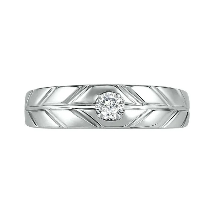 Goldia Mens 020 CT Natural Clarity Enhanced Diamond Solitaire Textured Wedding Band in Solid 10K White Gold Rings Goldia Mens 020 CT Natural Clarity Enhanced Diamond Solitaire Textured Wedding Band in Solid 10K White Gold Rings