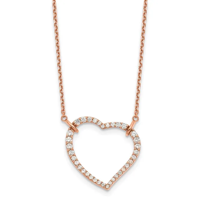 Goldia Necklaces 14k Rose Gold Real Diamond Necklace