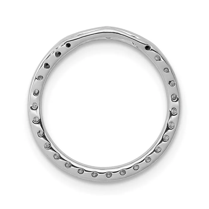 Goldia Necklaces 14k White Gold 14ct Real Diamond Circle Chain Slide