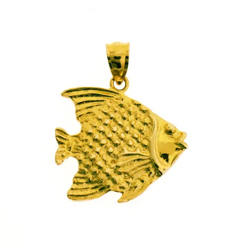 Goldia PreStyled Sets 14K Gold 20MM Angelfish Pendant