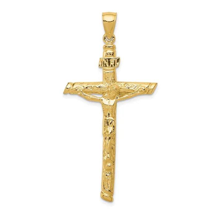 Goldia PreStyled Sets 14k Yellow Gold INRI Crucifix Pendant