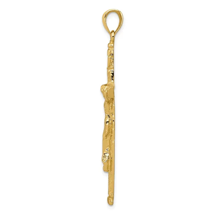 Goldia PreStyled Sets 14k Yellow Gold INRI Crucifix Pendant