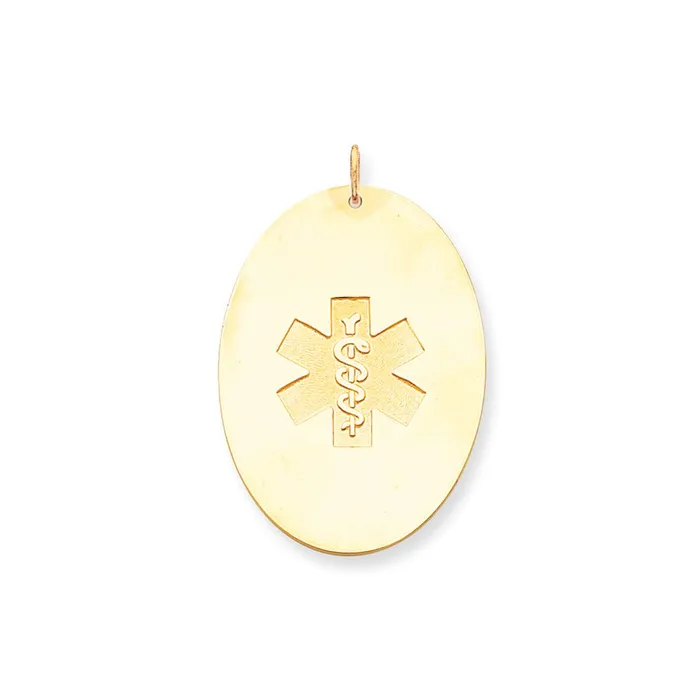 Goldia PreStyled Sets 14k Yellow Gold Nonenameled Medical Jewelry Pendant Goldia PreStyled Sets 14k Yellow Gold Nonenameled Medical Jewelry Pendant