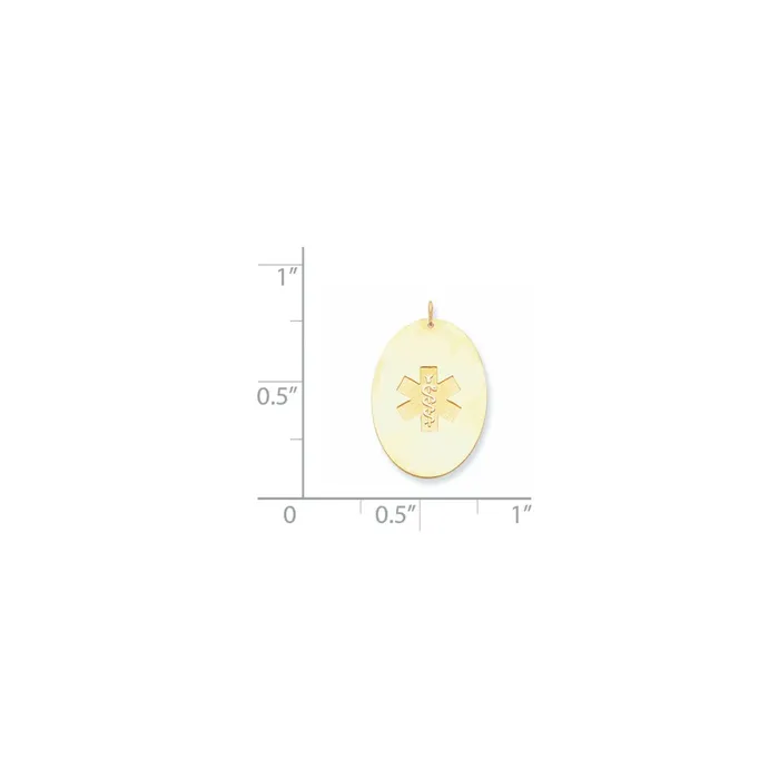 Goldia PreStyled Sets 14k Yellow Gold Nonenameled Medical Jewelry Pendant