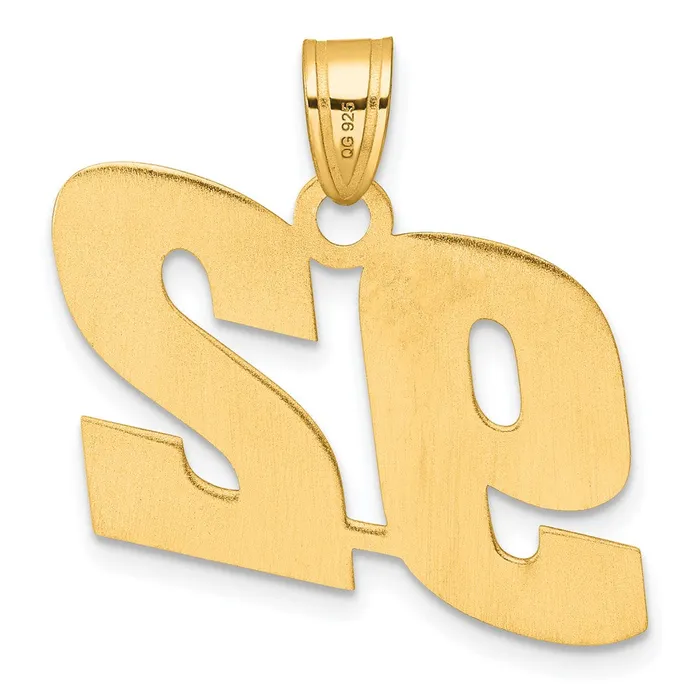 Goldia PreStyled Sets 14k Yellow Gold Polished Block Number 92 Pendant