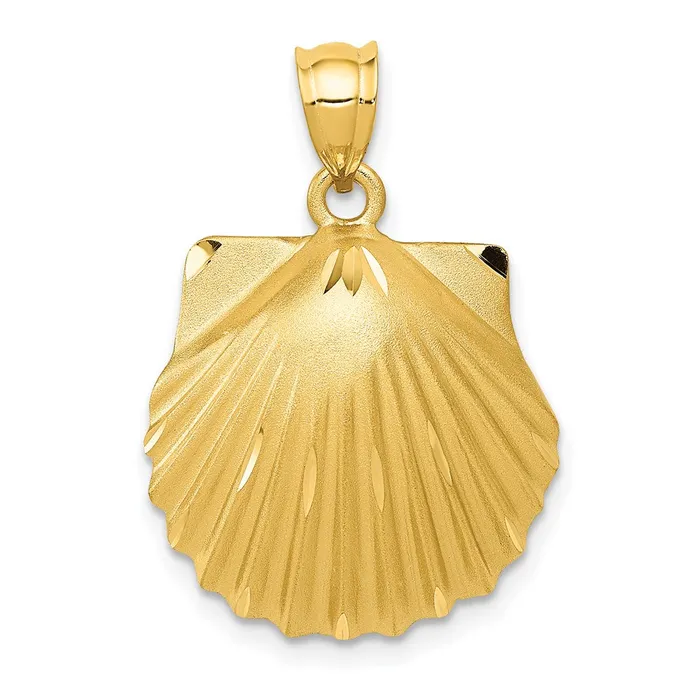 Goldia PreStyled Sets 14k Yellow Gold Seashell Pendant