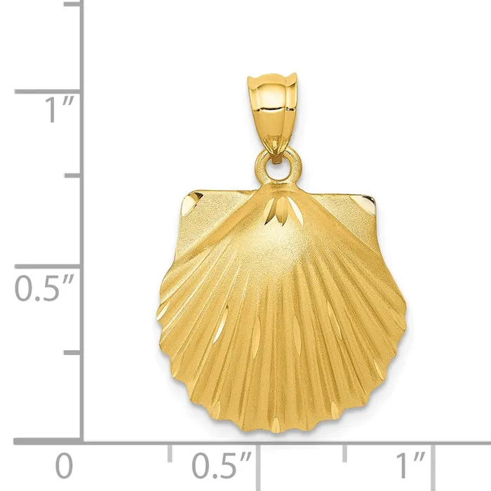 Goldia PreStyled Sets 14k Yellow Gold Seashell Pendant