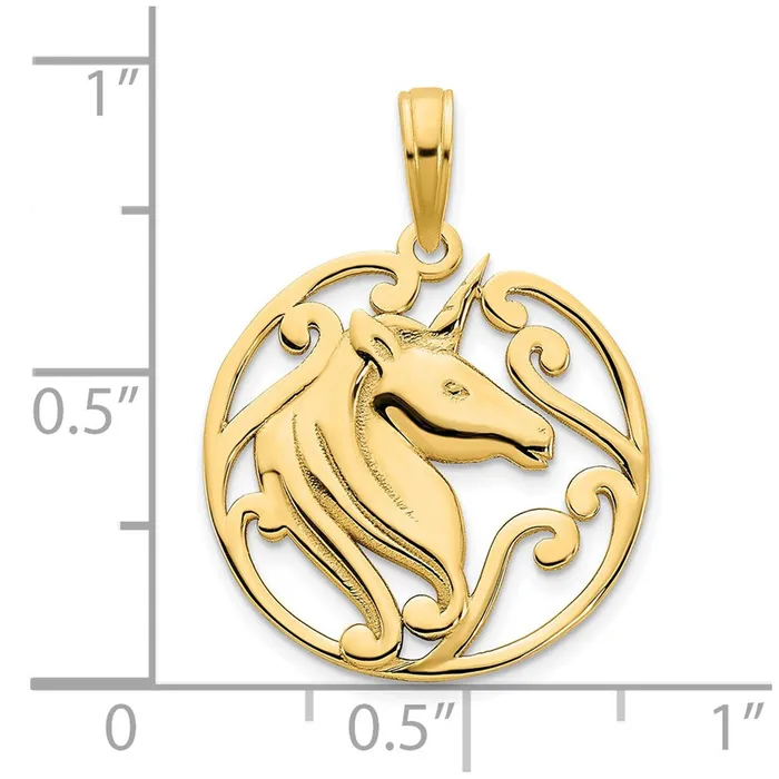 Goldia PreStyled Sets 14k Yellow Gold Unicorn Pendant
