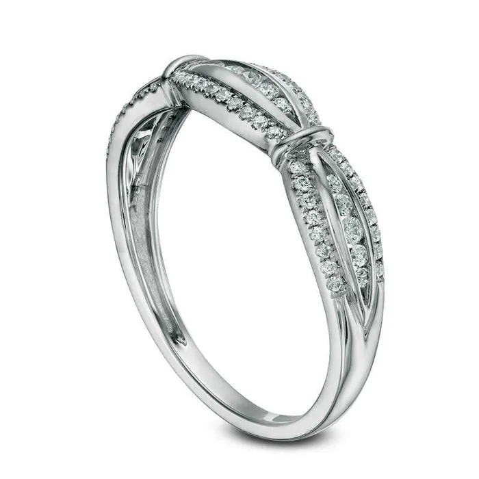 Goldia Rings 025 CT TW Natural Diamond Wedding Band in Solid 10K White Gold Goldia Rings 025 CT TW Natural Diamond Wedding Band in Solid 10K White Gold