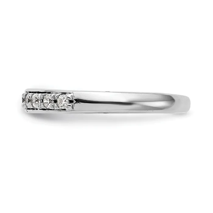 Goldia Rings 050ct CZ Solid Real 14k White Gold Wedding Wedding Band Ring