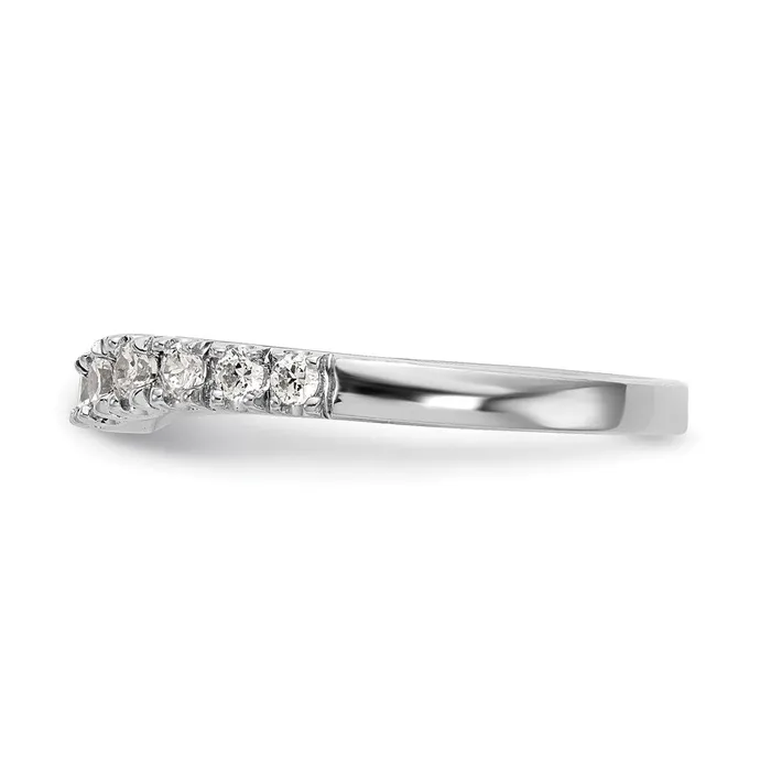 Goldia Rings 100ct CZ Solid Real 14K White Gold Wedding Wedding Band Ring