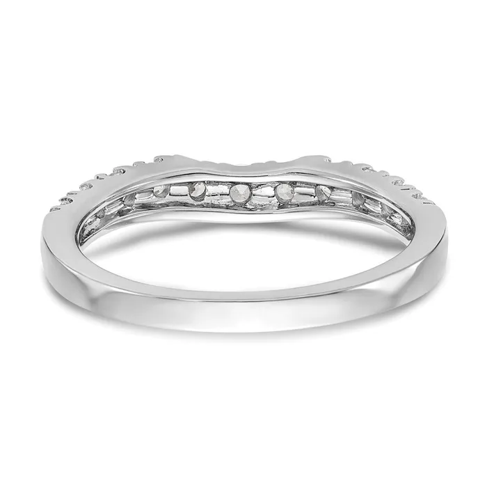 Goldia Rings 100ct CZ Solid Real 14K White Gold Wedding Wedding Band Ring